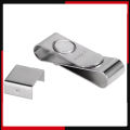 Chalk Clip Stainless Steel Cue Chalk Clip Snooker Billiards Chalk Holder Pool Cue Magnetic Chalk Holder with Clip Snooker Supply. 