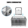 Multifunctional Dishwasher Basket Knife and Fork Storage Basket Foldable Cutlery Holder Dishwasher Basket Replacement Part. 