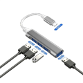 CASIFY H04 4 Ports Type C 3.0 Hub USB 3.0 4 in 1 Usb Hub Plug and Play - Fully Backward Compatible - Over Current Protection. 