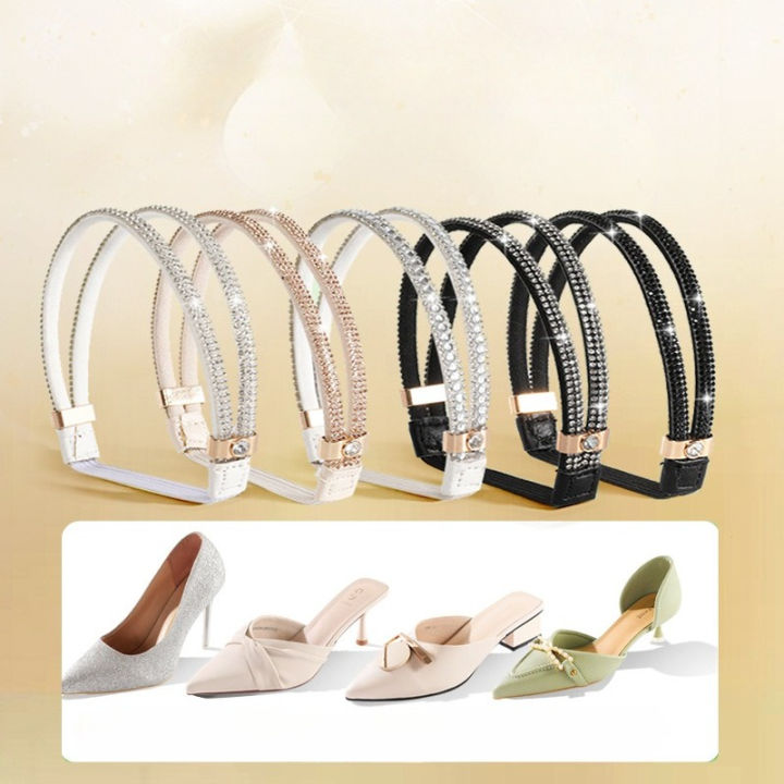 New%20Dual-purpose%20Tie%20Shoelaces,%20High-heeled%20Shoes%20Sandals%20No%20Heel%20Strap%20No%20Installation%20Light%20Luxury%20and%20Adjustable%20Elasticity%20-%20Image%204