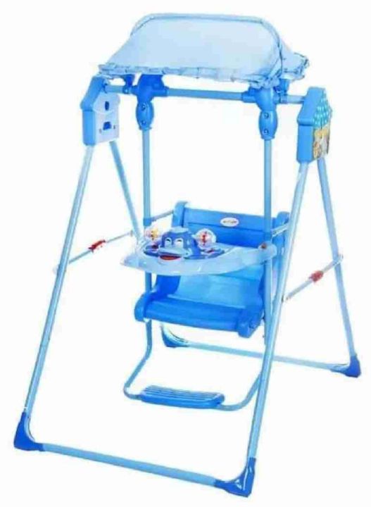 Playsets%20Garden%20Swing%20Chairs%20Swing%20with%20Canopy%20Roof%20for%20Babies%20Indoor%20Outdoor%20Purpose%20Kids%20Stylish%20Musical%20Standing%20Floor%20Swing%20Garden%20Toy%20Jhula%20for%20Safety%20Belt%20Foldable%20Hammock%20(Pink.blue)%20-%20Image%203