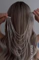 Hair rhinestone chains clips girls hairpins latest fashion accessories. 