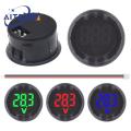 DC5-100V Digital Voltmeter LED Digital Display Circular Voltmeter Car Voltage Current Meter Volt Detector Tester Monitor Panel. 