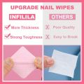 20/600pcs Lint-Free Nail Wipes Gel Cleansing Tissues Aluminum-Free Nail Polish Remover Pads for NaiArt Beauty Cleaning Care Tool.