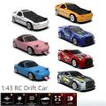 2.4G 1:43 RC Drift Car with Gyroscope 4WD Full Proportion Remote Control Car JJRC C8827 Mini Racing Car Model Boy Toy . 