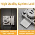 3 Digit Combination Home Security Latch Rotate Bolt Latch password lock Gate Latches Door Slide Lock Twist Rotating Barrel Lock. 