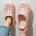 EVA Unisex Hole Shoes Beach Thick Bottom Outdoor Slippers Comfortable Breathable Indoor Slippers. 