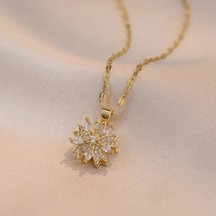 Light%20Luxury%20Spin%20Zircon%20Flower%20Pendant%20Necklace%20for%20Women%20Gold%20Color%20Quality%20High%20Sense%20Chain%20Necklaces%20Party%20Jewelry%20s%20-%20Image%207