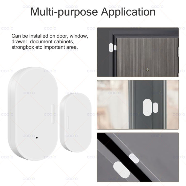 Zigbee Smart Door Window Contact Sensor Wireless Detectors Open/Close ...