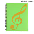 ★★★A4 Music Book Clip Piano Music Score Folder Spiral-Bound File Document Folder 40 Pages For Student. 