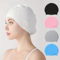 Silicone Waterproof Swimming Cap High Elastic Swim Cap for Women and Men. 
