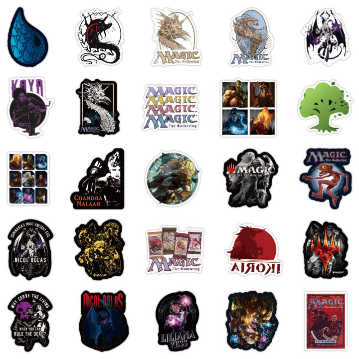 50Pcs%20%20MTG%20Stickers%20Magic%20MTG%20DIY%20Stickers%20Scrapbooking%20Phone%20Luggage%20Skateboard%20Decorative%20Waterproof%20Decals%20-%20Image%205