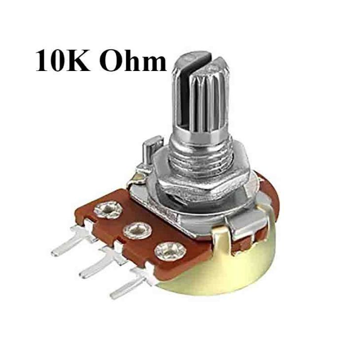 1 Pcs 10K ohm Variable Resistors Rotary Potentiometer 3 Pin Mono Volume Control