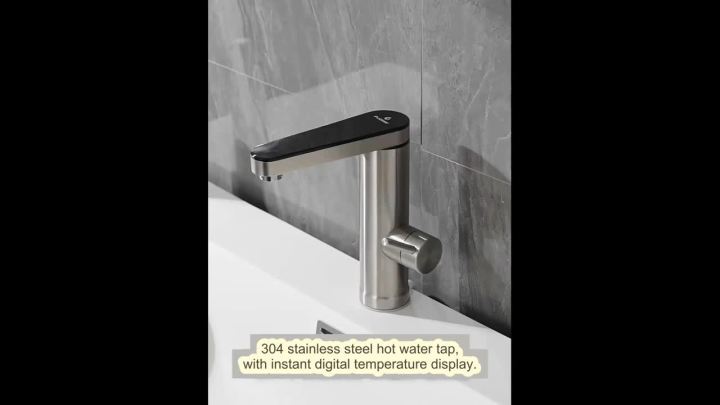 Fudeer 3400W 220V Electric Kitchen Water Heater Tap Instant Hot Stainless Steel Water Faucet Heater Cold Heating Faucet