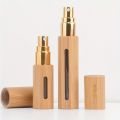 5/10ML Wood Perfume Atomizer Portable Liquid Cosmetics Container Traveling Mini Empty Refillable Spray Bamboo Bottle Gift. 