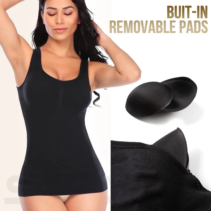 Women%20Tummy%20Control%20Tank%20Tops%20Slimming%20Body%20Shaper%20Waist%20Trainer%20Corset%20with%20Padded%20Bra%20Shaperwear%20Compression%20Camisole%20Vest%20-%20Image%203