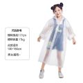 Eva CHILDREN'S Raincoat Transparent Non-one-time Thickening Waterproof Portable Outdoor Boys and Girls Hiking Camping Poncho. 