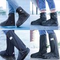 S-XXL Reusable Motorcycle Bike Rain Shoes Cover Anti-Slip Boot Pants Covers Unisex Cycling Shoes Protectors For Rainy Snowy Day. 
