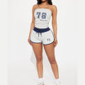 Hot Sweetheart Spice Girl Style Suit Backless Slim  Vest Shorts 2026 New Spring and Summer Street Fashion Two-Piece Suit. 