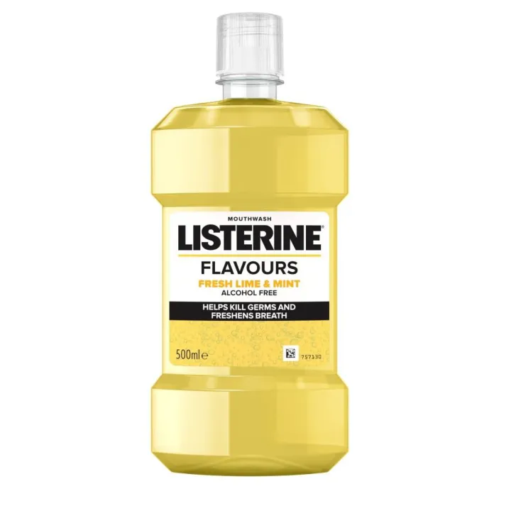 Listerine Flavours Fresh Lime and Mint Mouthwash 500ml