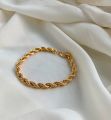 GOLD coating rope bracelet. Stainless Steel. 