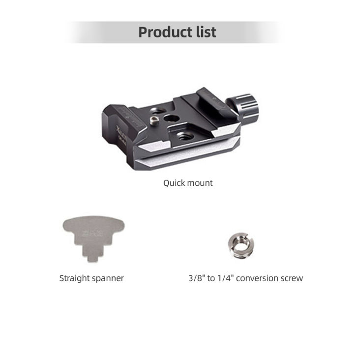 Aluminum%20Alloy%20Quick%20Release%20QR%20Plate%20Clamp%20with%20Arca%20QR%20Plate%20Slot%203/8-inch%20&%201/4-inch%20Screw%20Hole%20for%20%20RS2/RSC2/RS3%20QR%20Plate%20-%20Image%206
