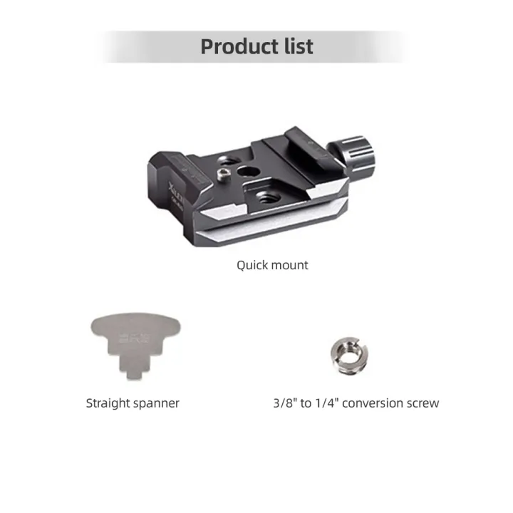Aluminum%20Alloy%20Quick%20Release%20QR%20Plate%20Clamp%20with%20Arca%20QR%20Plate%20Slot%203/8-inch%20&%201/4-inch%20Screw%20Hole%20for%20%20RS2/RSC2/RS3%20QR%20Plate%20-%20Image%206