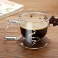 Transparent Double Bottom Glass Mug. 