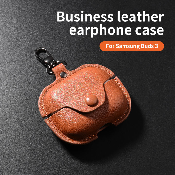 Luxury Leather PU Cover For Buds 3 Pro Buds3 Case For Buds 3 Buzz 3 Pro Funda Headphone Sleeve With Hook