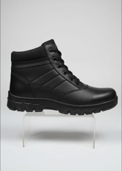 swat%20Work%20Men's%20Sublite%20Cushion%20Tactical%20Mid%20Cut%20Soft%20Toe%20Shoe%20Black%20Military%20Boot%20-%20Image%202