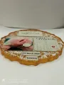 resin small sidetable frame anniversary best gift/birthday gift / resin art /personalized frame. 