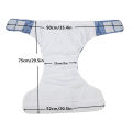 [Sigzagor]1 XL Adult Cloth Diaper Nappy Urinary Incontinence Pocket Reusable Insert Hook and Loop ABDL Age Play 26.7in to 50.4in. 