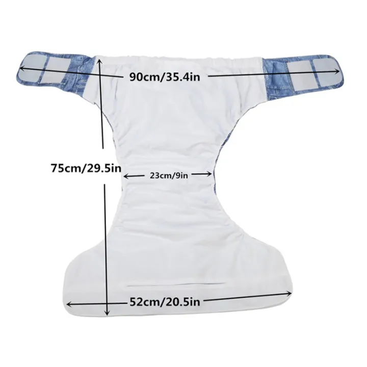 %5BSigzagor%5D1%20XL%20Adult%20Cloth%20Diaper%20Nappy%20Urinary%20Incontinence%20Pocket%20Reusable%20Insert%20Hook%20and%20Loop%20ABDL%20Age%20Play%2026.7in%20to%2050.4in%20-%20Image%206