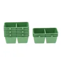 10 Pack Bird Parrot Food and Water Strong Plastic Bowl Cups Pigeons Cage Feeding Feeder Single/Double Lattice. 