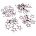 30pc/lot Hollow Charms 316 Stainless Steel five-pointed star Hollow Cute for necklace pendant charms diy jewelry making.
