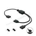 Motherboard RGB SYNC Splitter, 12V 4Pin RGB / 5V 3Pin ARGB SYNC HUB Transfer Extension Cable For M/B  GIGABYTE MSI. 
