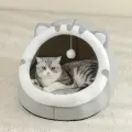 Super Cat Bed Warm Pet House Kitten Cave Cushion Cat House Warm Sleeping Dog Basket Tent Small Dog Mat Supplies Bed For Cats. 