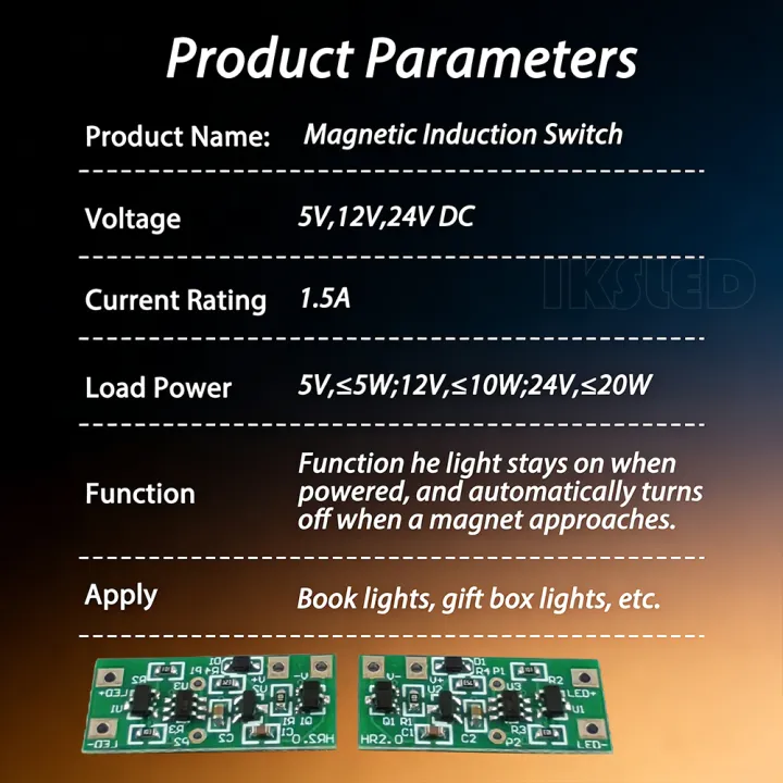 Magnetic%20Induction%20PCB%20DC%205V%2012V%2024V%20for%20Book%20Light,%20Box%20Light,Automatic%20ON/OFF%20Magnetic%20Proximity%20Switch%20LED%20Light%20Sensor%20-%20Image%203
