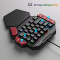 MageGee One-Handed Mini Mechanical Gaming Keyboard – 35 Keys, Hot-Swappable, Backlit, Wired for PC　Laptop　Desktop. 
