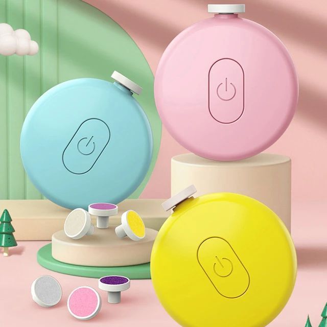 1%20Set%20Baby%20Children%20Baby%20Hygiene%20Kit%20Baby%20Nail%20Clipper%20Cutter%206%20Grinding%20Head%20Set%20Electric%20Nail%20Trimmer%20For%20Newborn%20-%20Image%202