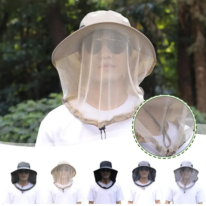 Foldable%20Mosquito%20Hat%20With%20Hidden%20Net%20Mesh%20Repellent%20Insect%20Bee%20Protection%20Casual%20Outdoor%20Sunscreen%20Fishing%20Cap%20Panama%20Hat%20-%20Image%202