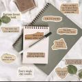 25 Pcs motivational phrases tear series  Pvc  stickers aesthetic Korean stationery hand  accounting  decoration scrapbook supplies. 