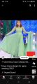 green long frock. 