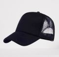 Black Half Foam Net Fashion Styles Cap for Men.