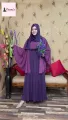 Mohona Angel Borkha Butterfly Sleep Dubai Cherry Georgette for women muslim Outwear..
