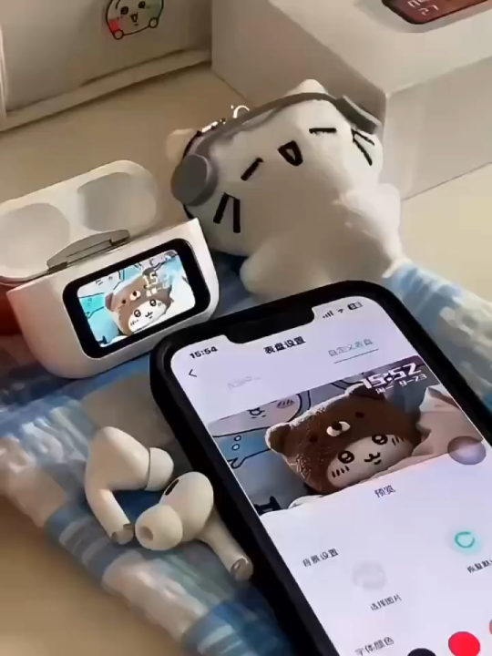 App Version A9 Pro Touch Screen Display Airpods with ANC ENC TWS Earbuds iOS and Android App Supported Airpods Fere Fit App