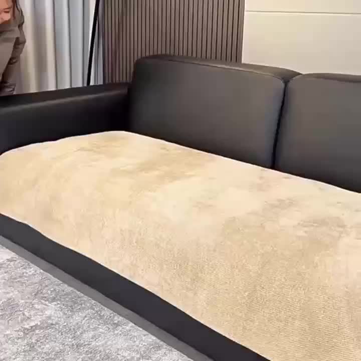 Minimalist Twill Chenille Anti-Slip Sofa Cover for All Seasons Living Room Furniture Decor Couch Cushion Cover Slipcover
