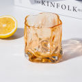 Unique Whisky Glass Irregular Transparent Glass Wine Cup Drinking Glasses for Home Summer Beverage Cup Kitchenware. 