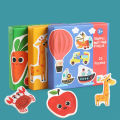 Kids Wooden Jigsaw Matching Puzzle Game Baby Early Learning Cognition Animal Fruit Traffic Educational Toys for Children . 