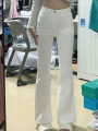 Autumn Spring Slim Skinny Jeans Women Denim Pants Vintage White Tight Trousers Fashion Female Elastic Jeans Casual Flare Pants. 